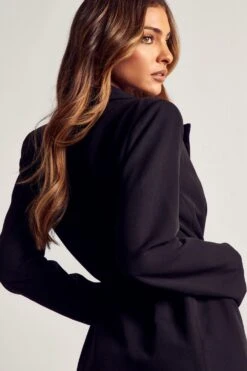 Gold Chain Belt Structured Blazer Dress 10 Gold Chain Belt Structured Blazer Dress -BOW Clothing Shop black gold chain belt structured blazer dress 2