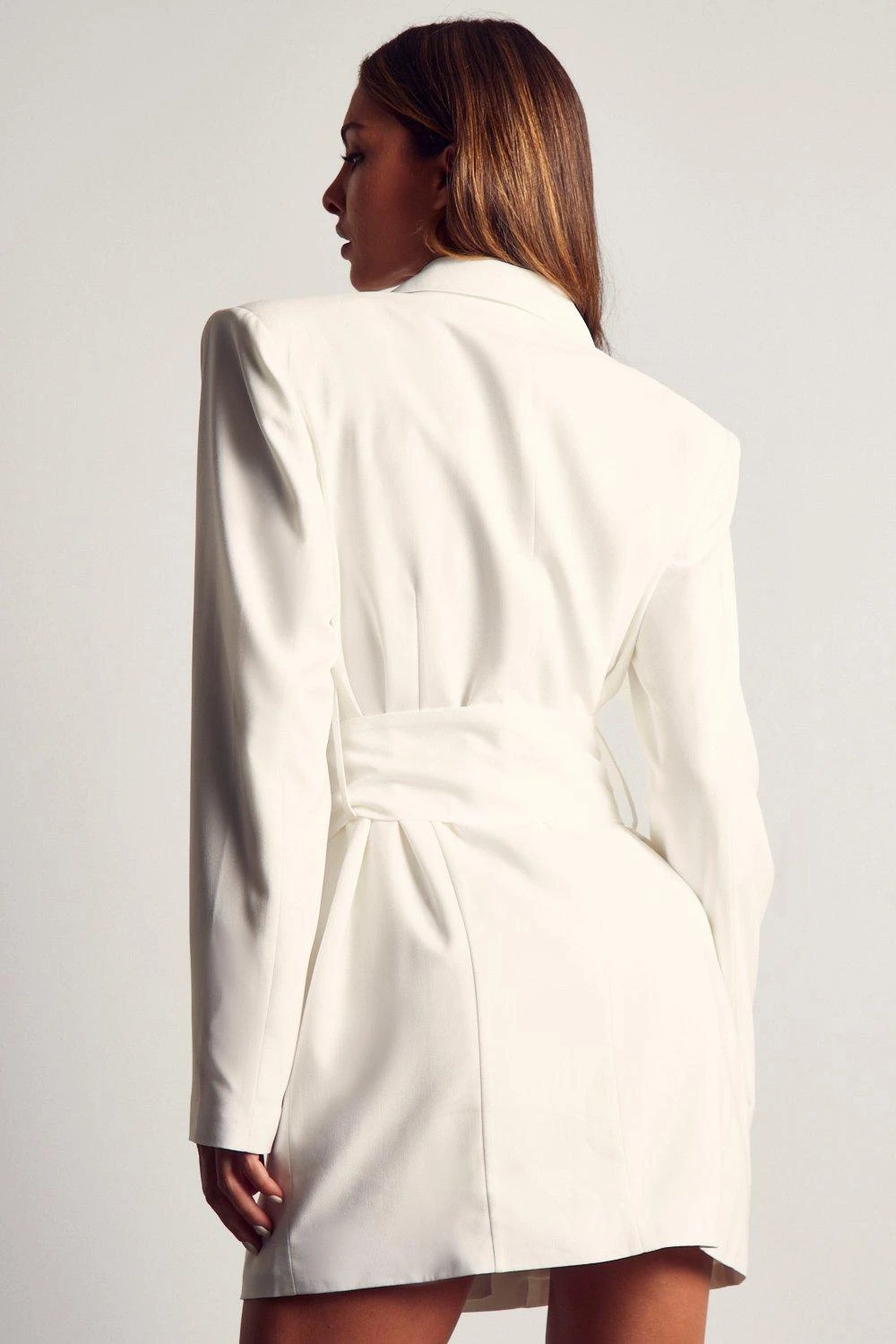 Oversized Belted Blazer Dress 5 Oversized Belted Blazer Dress - Image 3