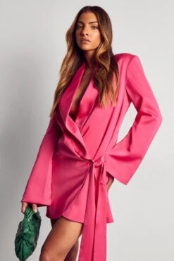 Premium Soft Touch Draped Wrap Dress