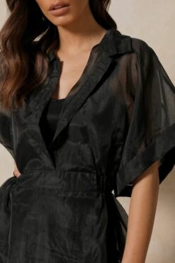 Neave Black Mesh Dress -BOW Clothing Shop neave black mesh dress 1