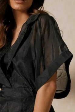 Neave Black Mesh Dress -BOW Clothing Shop neave black mesh dress 5