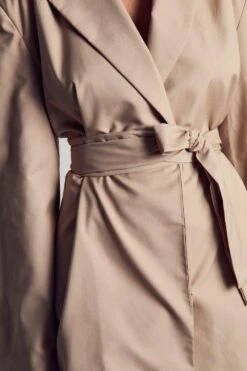 Tailored Belted Blazer Dress -BOW Clothing Shop sand tailored belted blazer dress 4